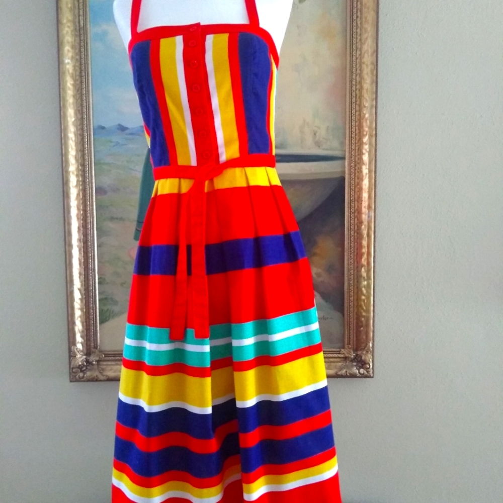 Vintage Lanz Original Striped Dress
